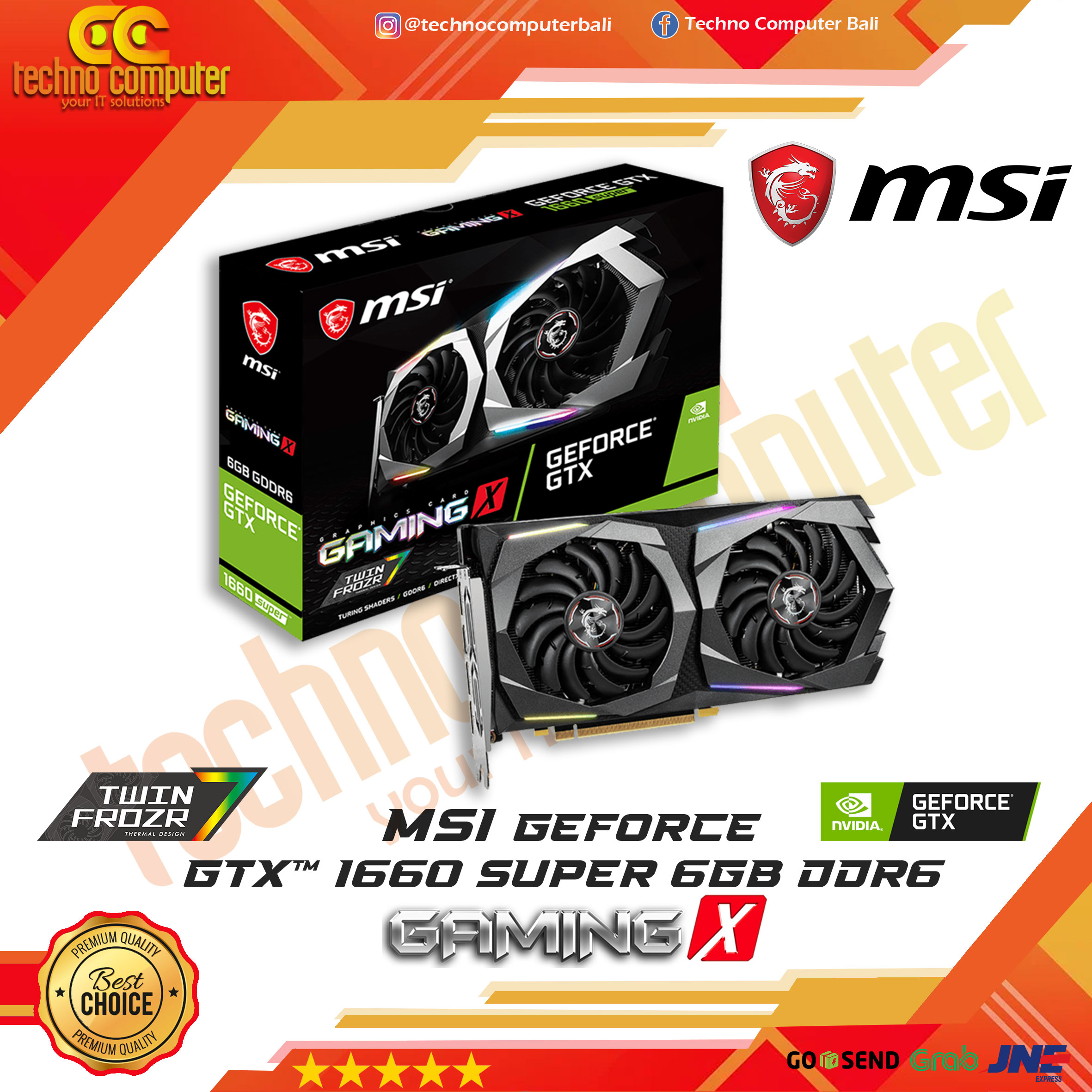 MSI NVIDIA GeForce GTX 1660 Super GAMING X 6GB DDR6