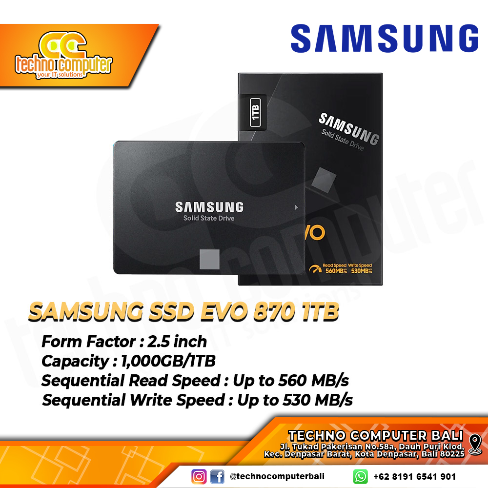 SSD SAMSUNG 870 EVO SATA III 2.5 inch - 1TB