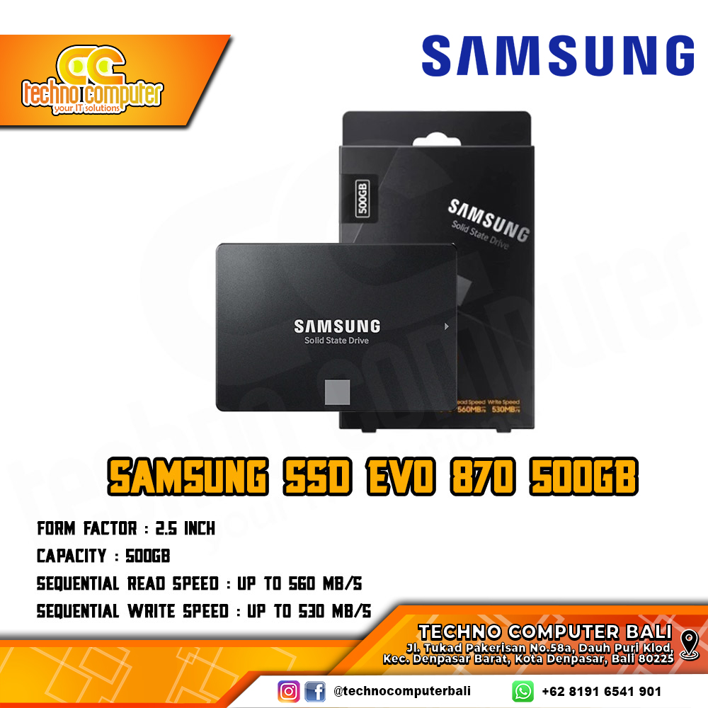 SSD SAMSUNG 870 EVO SATA III 2.5 inch - 500GB