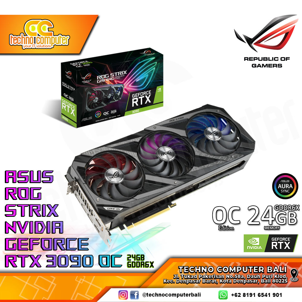 ASUS ROG STRIX NVIDIA GeForce RTX 3090 OC Edition 24GB GDDR6X