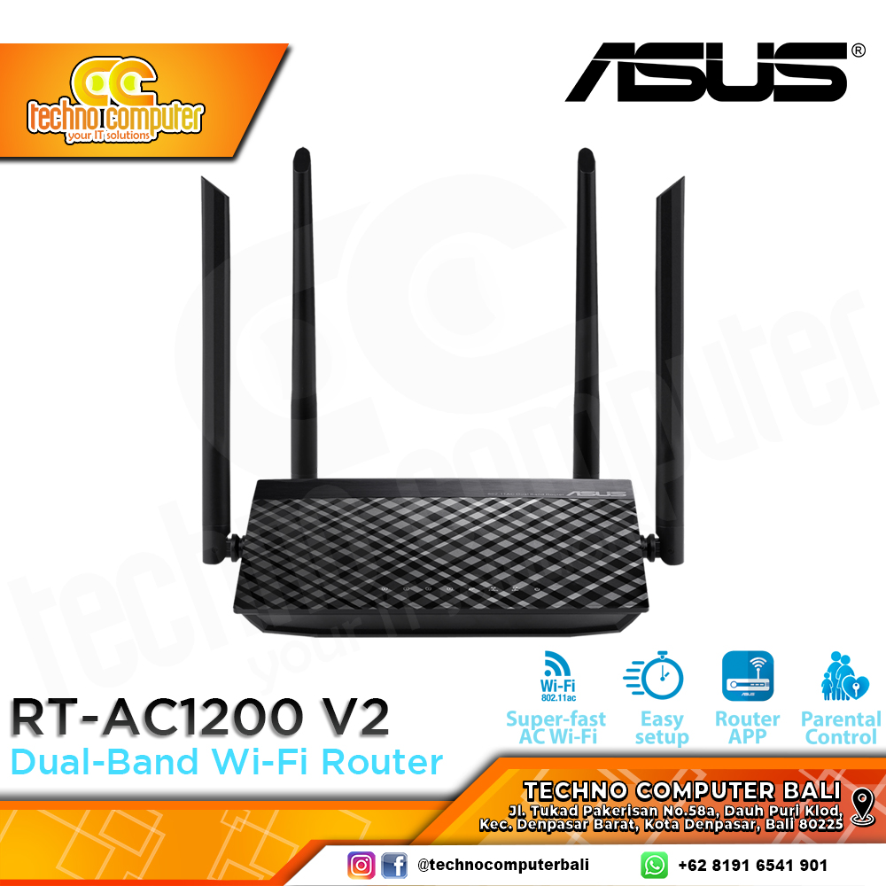 ROUTER ASUS RT-AC1200 V2 Dual Band Wireless Router