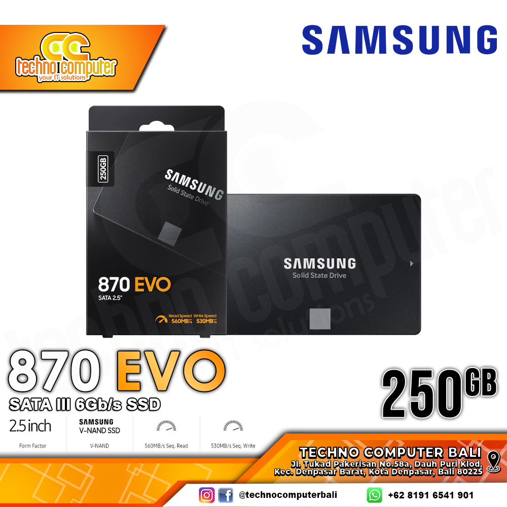 SSD SAMSUNG 870 EVO SATA III 2.5 inch - 250GB