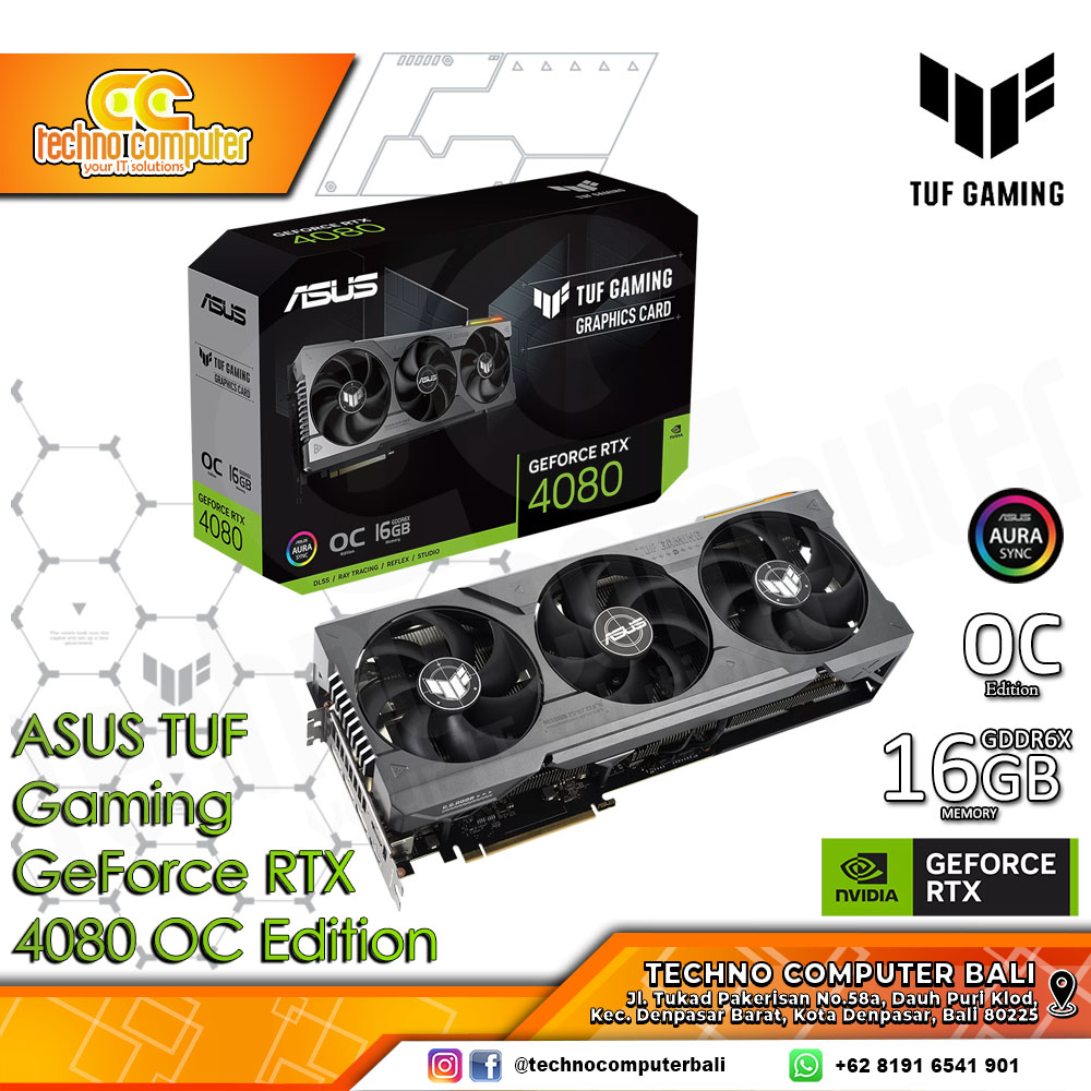 ASUS TUF GAMING NVIDIA GeForce RTX 4080 OC Edition 16GB GDDR6X