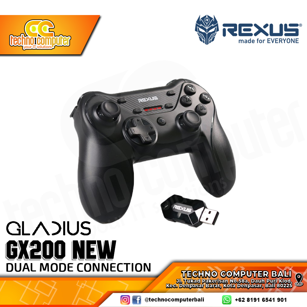GAMEPAD WIRELESS REXUS GLADIUS GX200 NEW