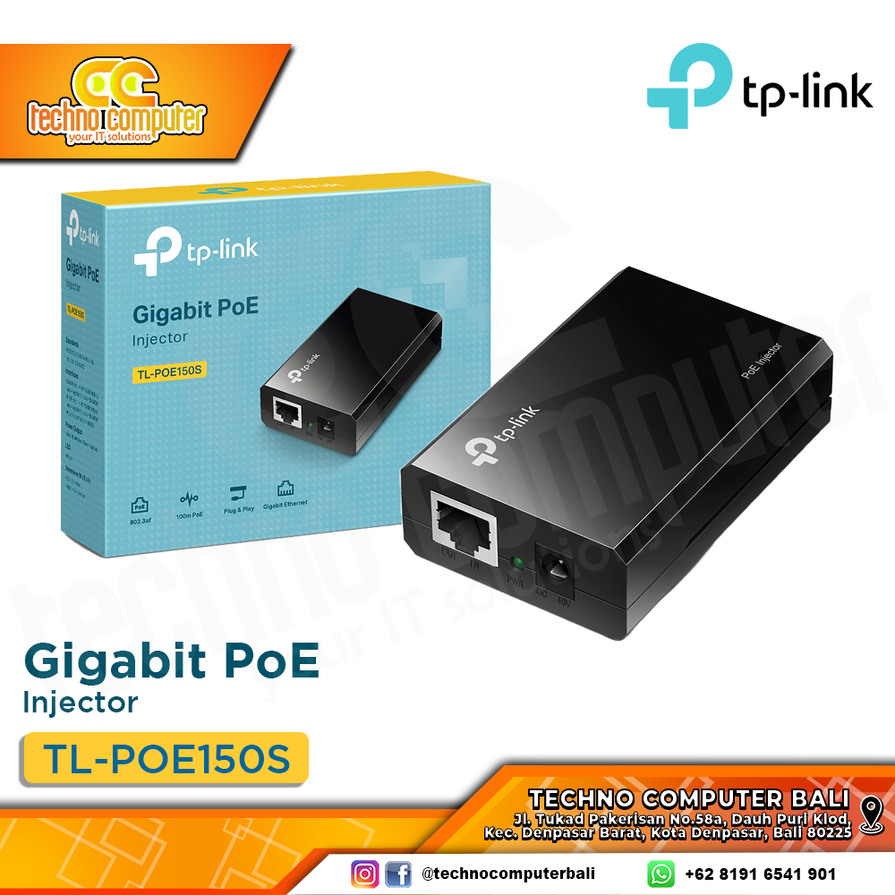 POE ADAPTER TP-LINK TL-POE150S GIGABIT POE INJECTOR