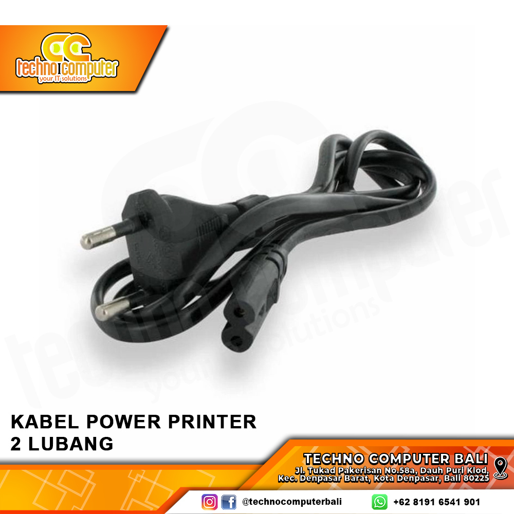 KABEL POWER PRINTER 2 LUBANG