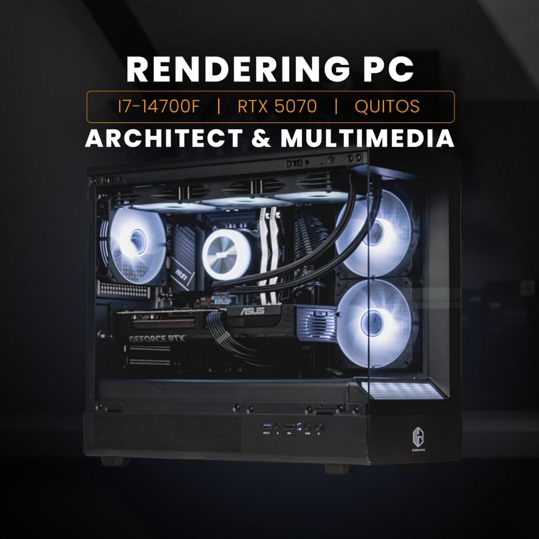 PC RAKITAN CORE I7-14700F / RTX 5070 / CUBE GAMING QUITOZ Black